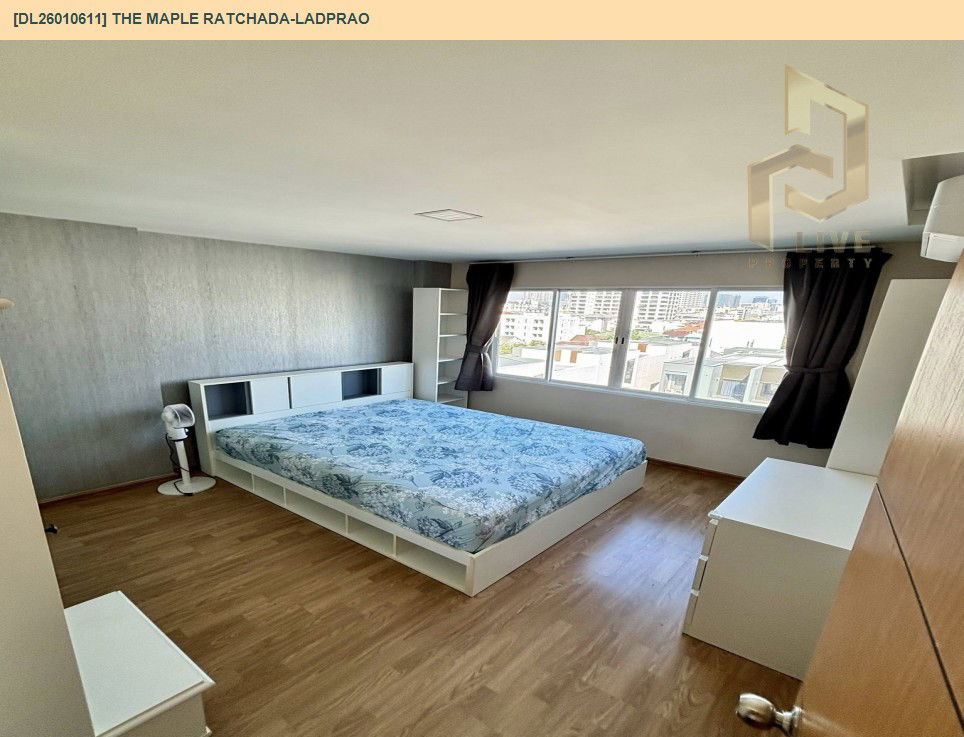 รูป DL26010611 ให้เช่าคอนโด เดอะ เมเปิ้ล รัชดา-ลาดพร้าว (The Maple Ratchada-Ladprao) ใกล้ MRT รัชดา พร้อมเข้าอยู่ โทรด่วน 0800343450 LineID @655ebbvc - รูปที่ 2/5