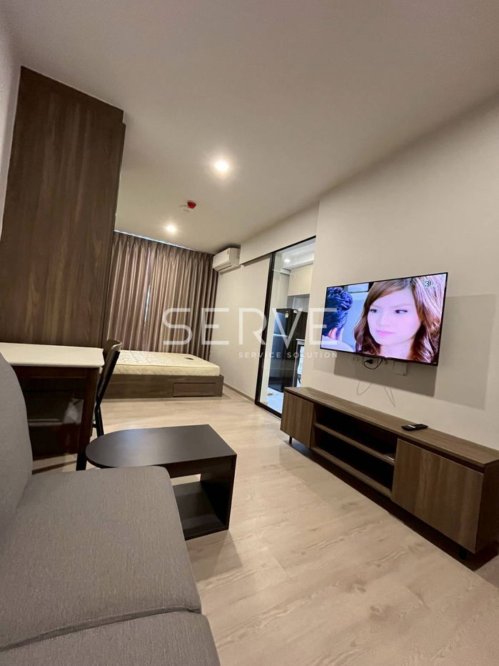 รูป 🔥8K/Mo ห้องสตูดิโอ กั้นเป็นสัดส่วน แต่งดี เฟอร์จัดเต็มมาก วิวเมือง พร้อมอยู่ คอนโดทำเลดี ติด BTS คูคต 100 ม. @ Nue Core Khu Khot Station - รูปที่ 4/9