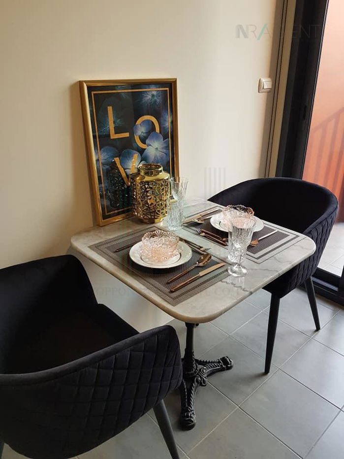 รูป 🎊 ให้เช่าคอนโด เดอะ เบส การ์เดน-พระราม 9 อาคาร 1 ชั้น 9 1 ห้องนอน ขนาด 34 ตรม ใกล้ A-Link Square - รูปที่ 6/8