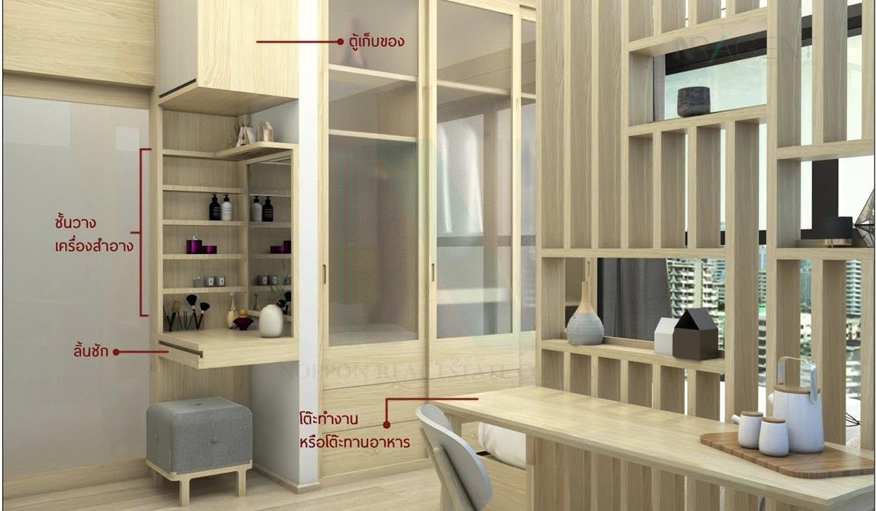 picture 📌 For Rent Condo ASHTON CHULA-SILOM Building 1, Floor 38,Studio, Room size 26 sqm - 3/8