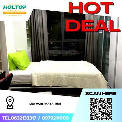 Condos for rent : #Z4237💥 200169🔥 Condo for Rent: Ideo Mobi Phaya Thai