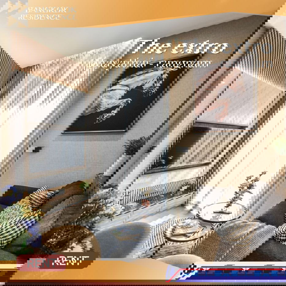 รูป The Extro Phayathai-Rangnam ⭐ ห้องแต่งสวย Built-in Modern น่าอยู่ 💖 ใกล้ BTS อนุสาวรีย์ชัยสมรภูมิ - รูปที่ 1/10