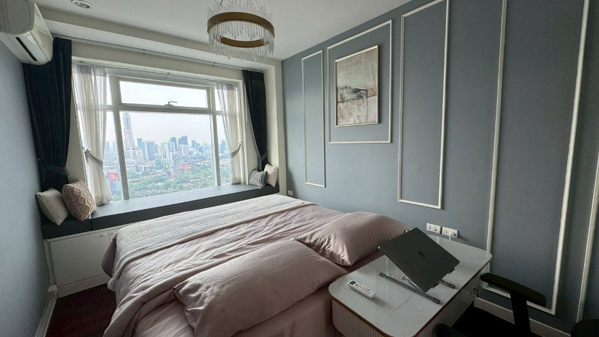 รูป ขายถูก 🔥 Circle Condominium ห้องสวย วิวดี เครื่องใช้ไฟฟ้า-เฟอร์นิเจอร์ Fully furnished พร้อมอยู่ ใกล้MRT เพชรบุรี SW003373 - รูปที่ 6/12