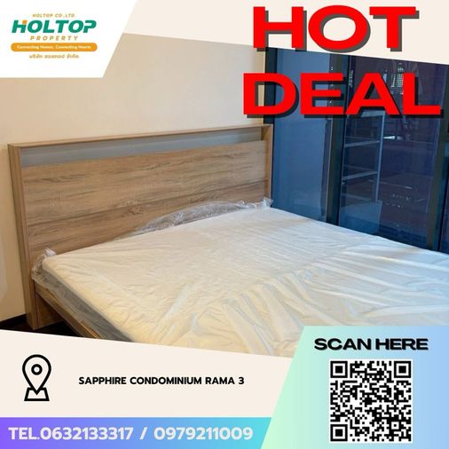 #Z4242💥 200169 🔥ให้เช่าคอนโด Sapphire Condominium Rama 3