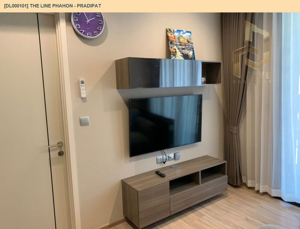 รูป DL000101 ให้เช่าคอนโด เดอะ ไลน์ พหล - ประดิพัทธ์ (THE LINE Phahon - Pradipat) ใกล้ BTS สะพานควาย พร้อมเข้าอยู่ โทรด่วน 0614453194 LineID @162cjixi - รูปที่ 5/20
