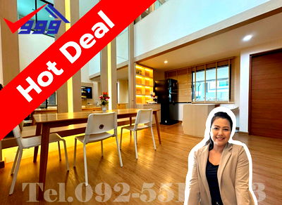 ทาวน์โฮม ทับช้าง : ขายบ้านพร้อมผู้เช่า!! ทาว์โฮม 3 ห้องนอน Nirvana Define ศรีนครินทร์-พระราม9