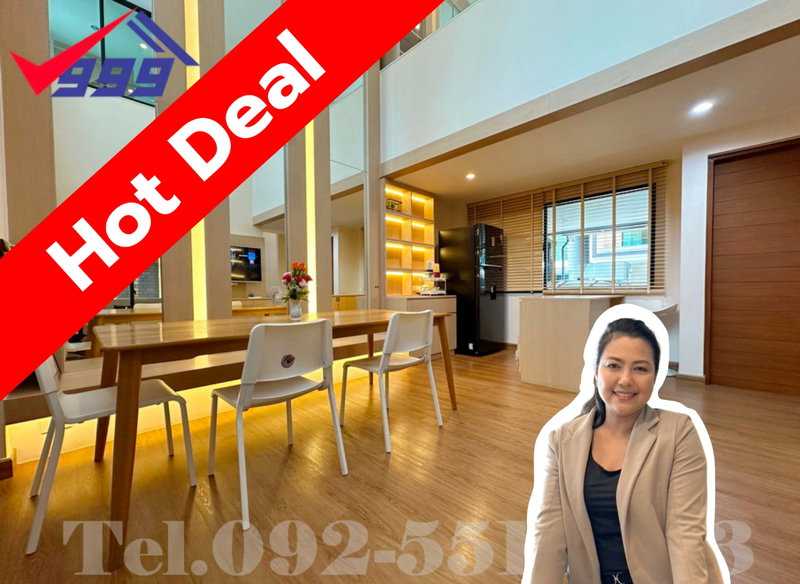 Townhouses for sale : For sale Townhome 3 and a half floors, Nirvana Define Srinakarin-Rama9