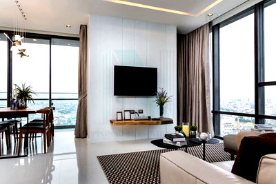 Condos for sale Silom and Sathorn Road : For Sell Condo THE BANGKOK SATHON Building 1, Floor 24,2 bed room, Room size 104.00 sqm