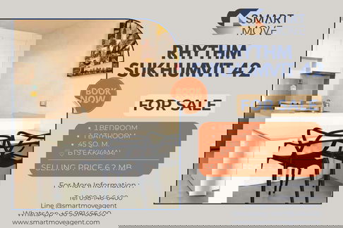 ðĨ For Sale !! big size, East Facing!! ðĨ Code C20241200058..........Rhythm Sukhumvit 42, 1 bedroom, 1 bathroom, furnished, Special Deal!!ðĢðĢ