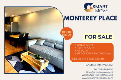Condos for sale The Customs Department : 🔥 For Sale !! city view, Wide balcony, Good location!! 🔥 Code C20260100028......Monterey Place, 2 bedroom, 1 bathroom, furnished, Special Deal!!📣📣