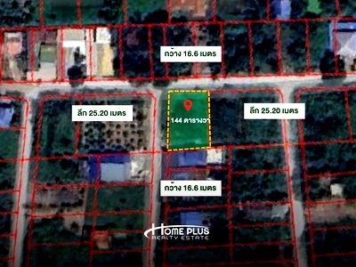 ที่ดิน นครชัยศรี นครปฐม : ที่ดินถนนเทพนิมิต-สามพราน จังหวัดนครปฐม เนื้อที่ 144 ตารางวา