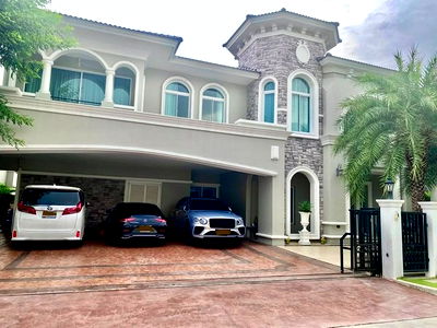 บ้านเดี่ยวให้เช่า : HR3194ให้เช่าบ้านเดี่ยวหรู โครงการทู แกรนด์ โมนาโก บางนา วงแหวน ตกแต่งครบพร้อมอยู่