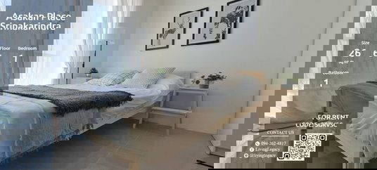 รูปภาพ SGRVSC Condo For Rent Asakan Place Srinakarindra 26 Sq.M. Floor 6 line id : @livinglegacy
