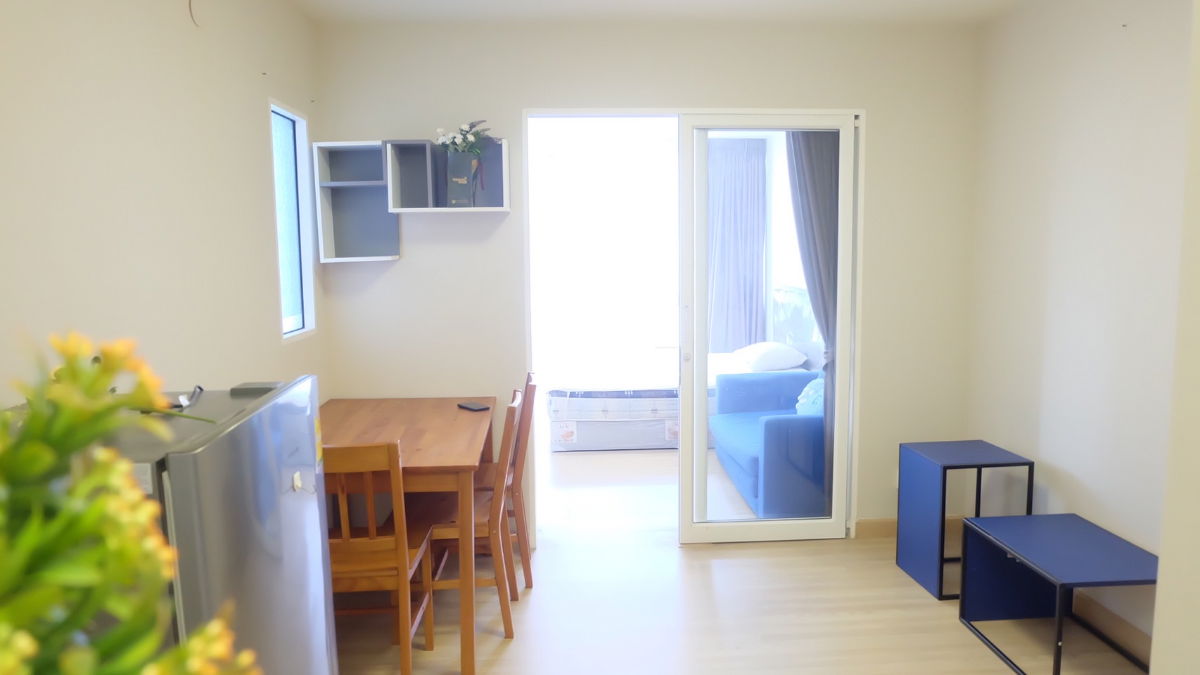 รูป ให้เช่าห้อง 1 นอน ขนาด 29 ตร.ม ชั้น 24 ตึกC เฟอร์ครบ เอ็มโซไซตี้คอนโดเมืองทองธานี ราคาเช่า 7,500/เดือน - รูปที่ 2/15