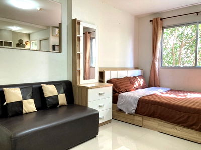 Condos for rent Rangsit University : NTC Home for Rent: Lumpini Township Rangsit-Khlong 1, near Future Park Rangsit.
rq778-8: Building B6, 3rd Floor (5,500 THB) 22 sq m. Fully furnished