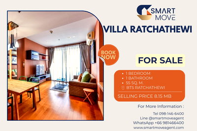 Condos for sale Din Daeng Road : 🔥 Sale with tenant !! nice view, high floor 30++, Good location!! 🔥 Code C20230108369....Villa Ratchathewi, 1 bed, 1 bath, furnished, Special Deal!!
