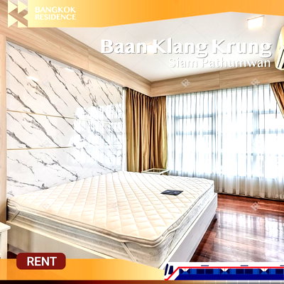 Condos for rent Siam Center :  Baan Klang Krung Siam Pathumwan ✨ Newly renovated unit with full functionality 🤎Near BTS Ratchathewi 