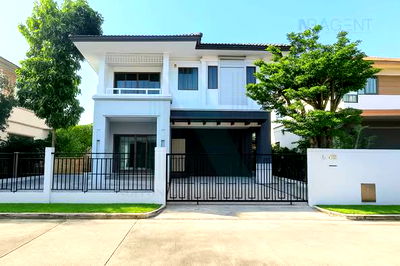 บ้านเดี่ยว แม็คโคร บางบัวทอง : ขายบ้านเดี่ยว โครงการ บุราสิริ ราชพฤกษ์ - แจ้งวัฒนะ 2 ชั้น 3 ห้องนอน 3 ห้องน้ำ