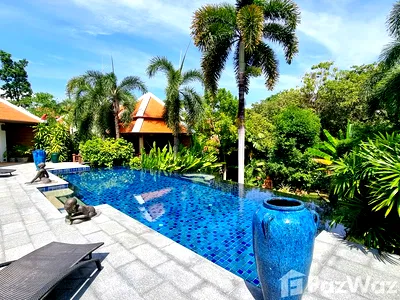 Houses for sale Muang Phuket Phuket : Luxury 5-Bedroom Balinese Pool Villa for Sale Near Nai Harn 5981286