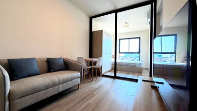 Condos for rent MRT Tao Poon : 🌆 For Rent: The Privacy Taopoon Interchange | Prime location near the subway, only 650 m. to MRT Tao Poon | High Floor, City View + Walk-in Closet 🌃
