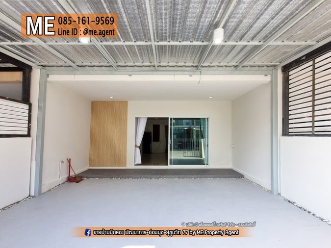 3-bed townhouse for rent, 125 sqm, 19.2 sq wah, VILLETTE LITE PATTANAKARN 38