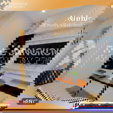 Noble Revolve Ratchada ✨ ห้องใหม่ เฟอร์ครบ พร้อมอยู่ 💚 ใกล้ MRT ศูนย์วัฒนธรรม