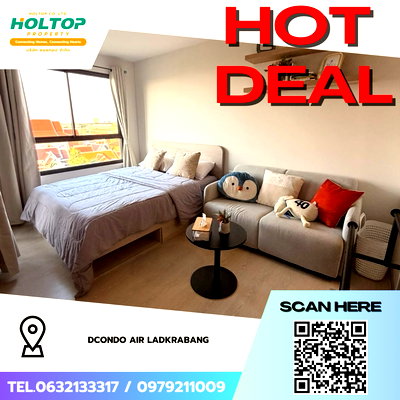 Condos for rent : #Z4262💥 210169 🔥 Condo for Rent: dcondo air Ladkrabang