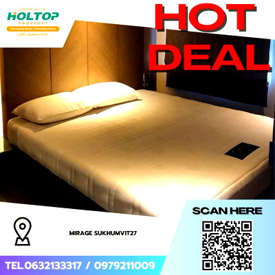 Condos for rent Sukumvit 27 : #Z4277💥 220169 🔥 Condo for Rent: Mirage Sukhumvit 27