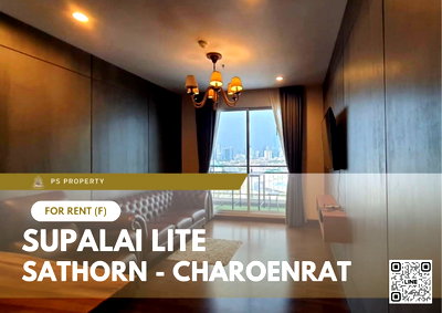 คอนโดให้เช่า : ให้เช่า 🔥 Supalai Lite Sathorn - Charoenrat 🔥 เฟอร์นิเจอร์ และ เครื่องใช้ไฟฟ้าครบ ใกล้ BTS สุรศักดิ์