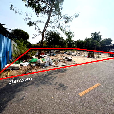 เช่าที่ดิน วิทยาลัยเทคนิคสมุทรปราการ : ให้เช่าที่ดิน 318 ตารางวา ซอยเทศบาลบางปู 37 ใกล้ Robinson สมุทรปราการ