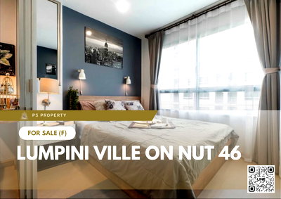 Condos for sale : Urgent sale! 📍 Lumpini Ville On Nut 46 📍 Fully furnished and equipped with appliances. Near MRT Srinuch.