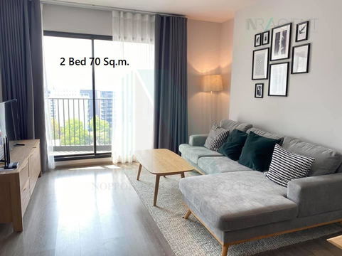 🎉 For Rent Condo RHYTHM EKKAMAI Building 1, Floor 10,2 bed room, Room size 70.00 sqm