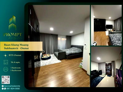 Houses for sale Prawet : AB05920 - Baan Klang Muang Sukhumvit - Onnut
