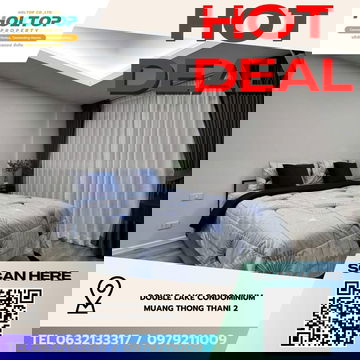 #Z4265💥 210169 🔥ให้เช่าคอนโด Double Lake Condominium Muang Thong Thani 2