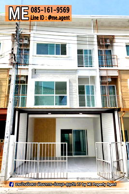 Townhouses for sale สถาบันเทคโนโลยีไทย-ญี่ปุ่น : For Sale 3-story townhome, Villette City Pattanakarn 38. Newly renovated, ready to move in. Call 064-9549619 (TC49-20)
