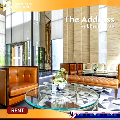 Condos for rent :  The Address Sukhumvit 28 🌟 Fully Furnished Unit 🛋️ Near BTS Phrom Phong 