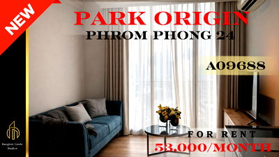 Condos for rent BTS Phrom Phong : 🍀🍀🍀 Exclusive Unit for Rent 🌹🌹 📌 Park Origin Phrom Phong 24 🌸 (Line: @rent2022) ✨ Ready to move in | Property Code: A09688