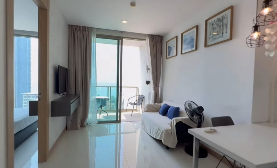 รูป FQ🗺️KT0183📲LineID @556ryccg🏄♂️1ห้องนอน 36ตรม ชั้น12 ตึกB🌊วิวทะเล พร้อมเฟอร์นิเจอร์🌴The Riviera Wongamat เดอะ ริเวียร่า วงศ์อมาตย์ บีช - รูปที่ 1/8