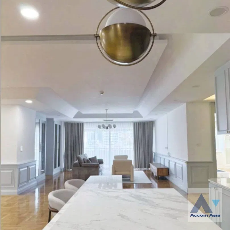 รูป 🔼🔽 AccomA 📩 Luxury apartment with classic wood interiors and large layout at Tower Park Condominium (21305) - รูปที่ 4/13