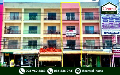 อาคารพาณิชย์ ปทุมธานี : อาคารพาณิชย์ ติดถนน พระองค์เจ้าสาย - คลอง 4 ลำลูกกา ราคาถูก