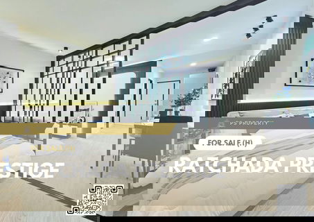 ขายด่วน 📍 Ratchada Prestige 📍 สามารถเลี้ยงสัตว์ได้ ชั้น 8 วิวสระว่ายน้ำ