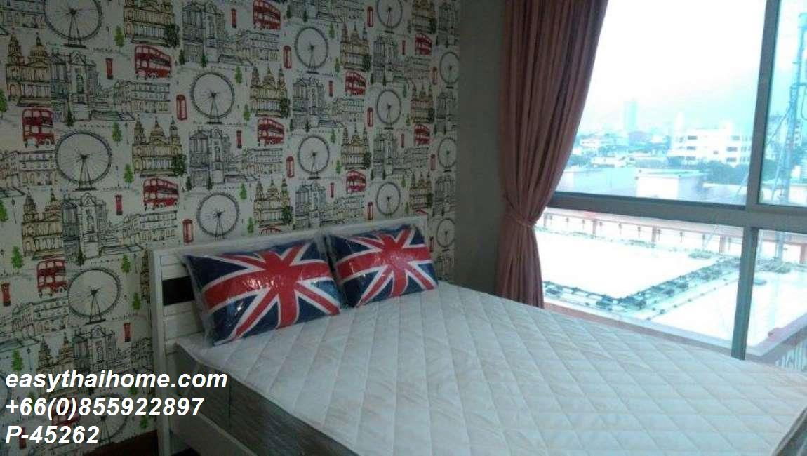 รูป P-45262 วิวเมืองสวย! The Niche Taksin 1 นอน 8,500 บาท ใกล้ BTS กรุงธนบุรี Line Id: @easythaihome 085-592-2897 - รูปที่ 12/13