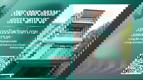 For rent: Nirvana Define Srinakarin-Rama 9 townhome (corner unit with side space). Fully equipped with appliances RW007454