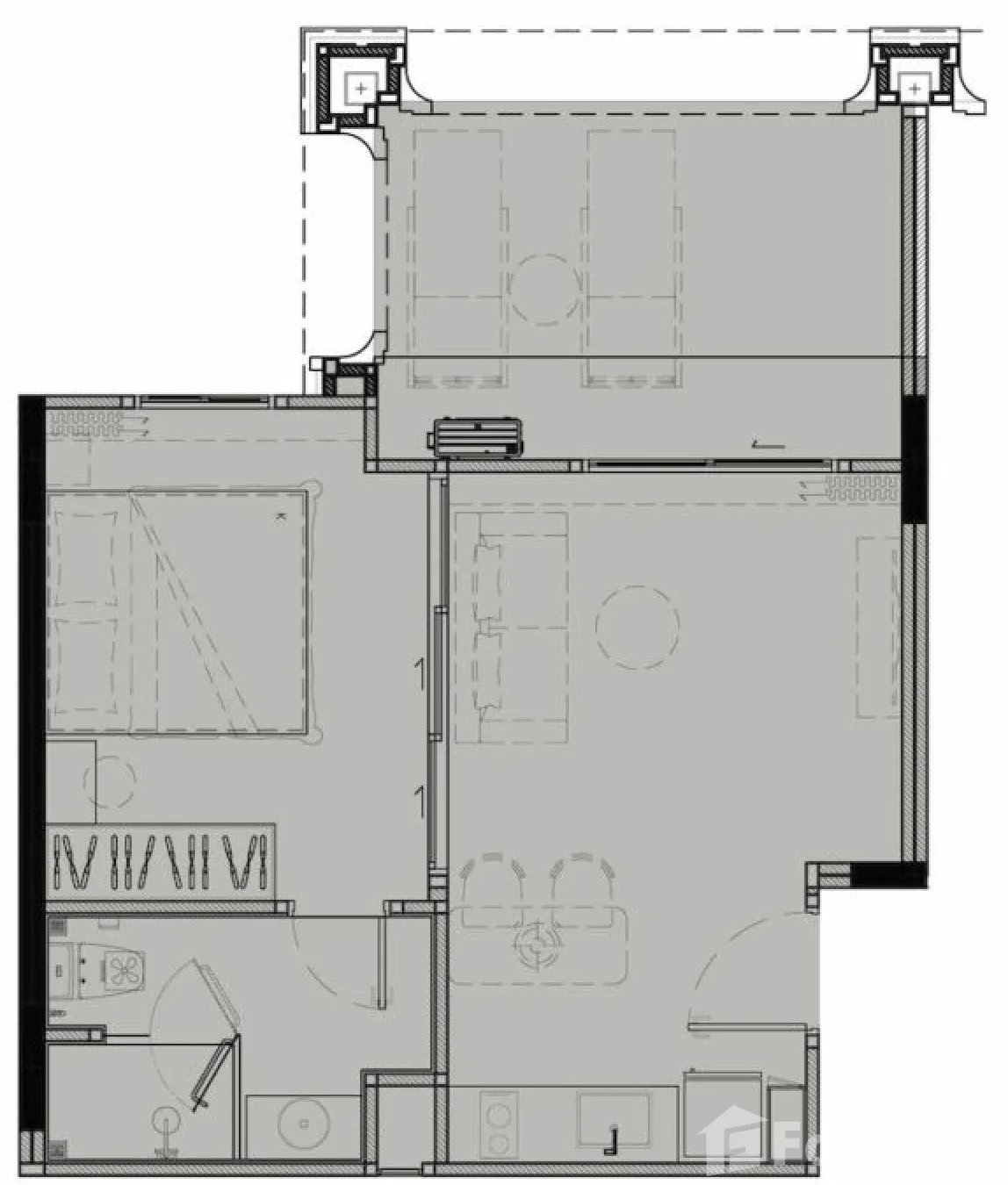 Quiet Corner 1BR unit, Private Pool Access from from Terrace 5990987 - image 3