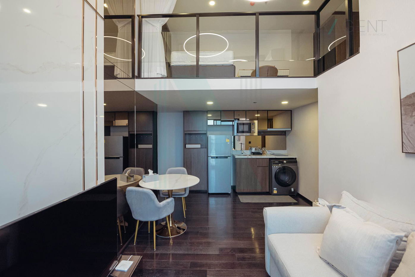 picture 🎉 For rent condo PARK ORIGIN THONGLOR Building C, Floor 27,Duplex 2 bed room, Room size 47.00 sqm - 3/8