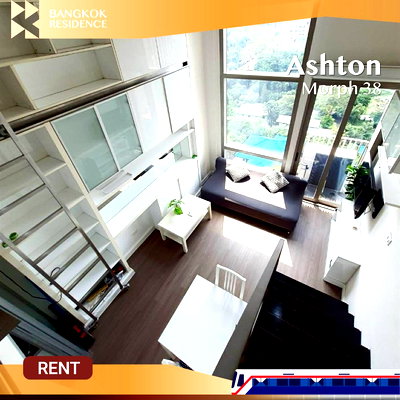 Condos for rent :  Cheapest unit in the project 🔥 Ashton Morph 38, Unblocked view 🌇 Near BTS Thong Lo 