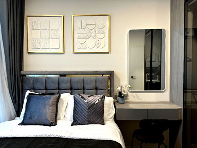 Condos for rent Singapore International School of Bangkok (SISB) : Condo for rent 🏡 Modis Condominium, opposite Ramkhamhaeng University 🎄 Beautiful, clean room with complete furniture, ready to move in.