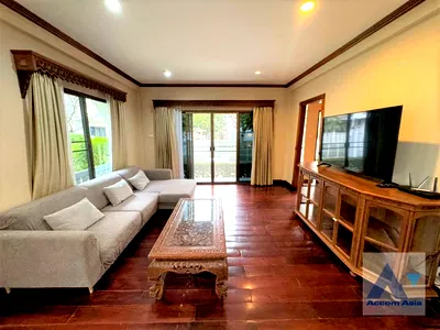 เช่าบ้านเดี่ยว กรุงเทพมหานคร : 🔼🔽 AccomA 📩  3 BR House @Oriental Style House in Compound with Pool (AA45298)