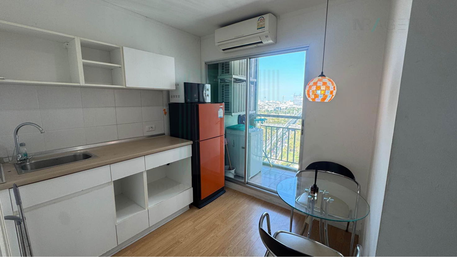 รูป 🚩 ให้เช่าคอนโด ลุมพินี เพลส ศรีนครินทร์-หัวหมาก สเตชั่น อาคาร A ชั้น 25 1 ห้องนอน ขนาด 32.00 ตรม ใกล้ ซูปเปอร์มาร์เก็ต แม็กซ์แวลู - รูปที่ 7/8