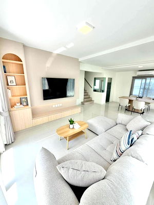 บ้านเดี่ยวให้เช่า : 🟨🟧🟥HBN0243-02 บ้านเดี่ยว วิลลาจจิโอ 3 ศรีนครินทร์ - บางนา 💌LINE : @274bgkdg🟥🟧🟨